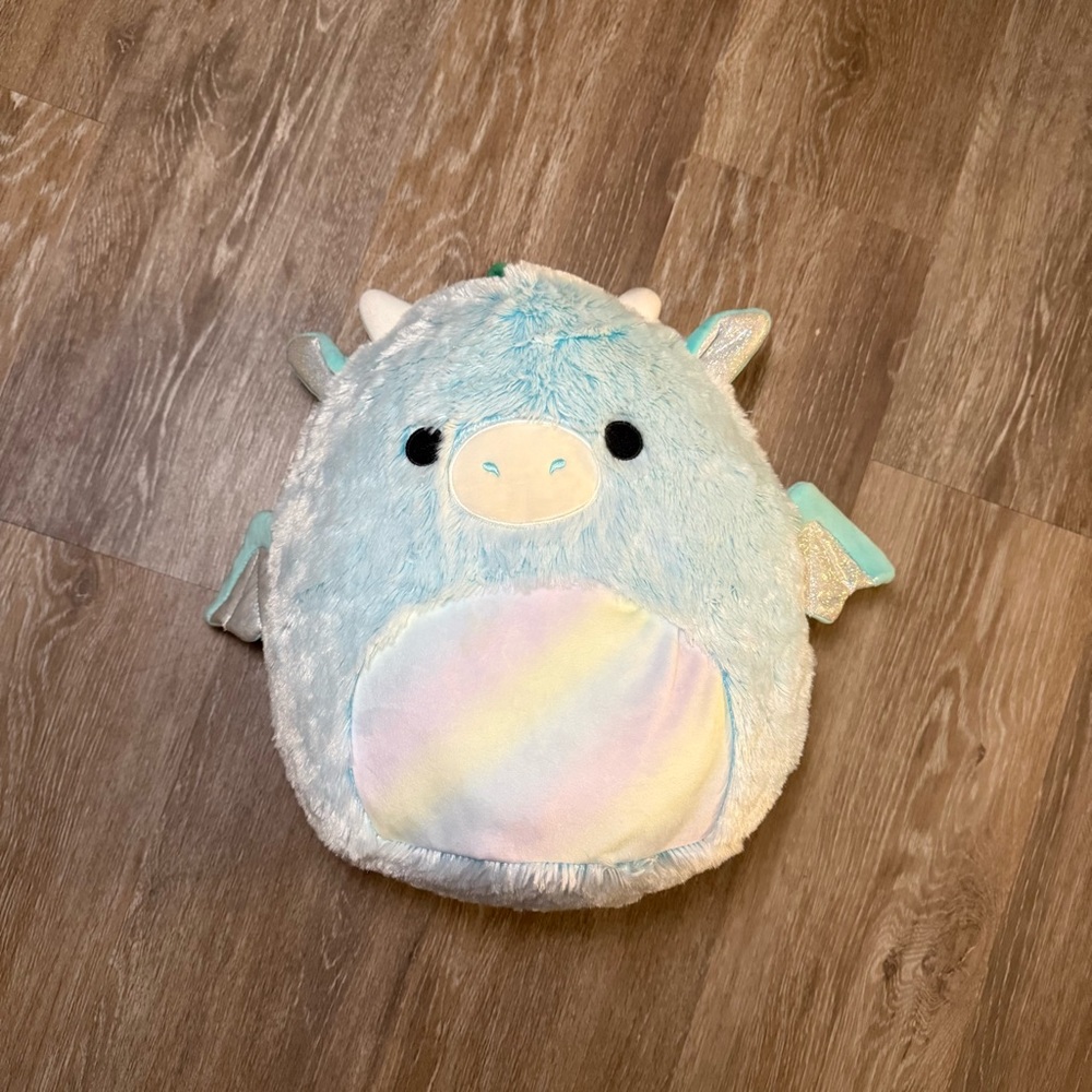 Squishmallows Blue and Pastel Stuffed Animal